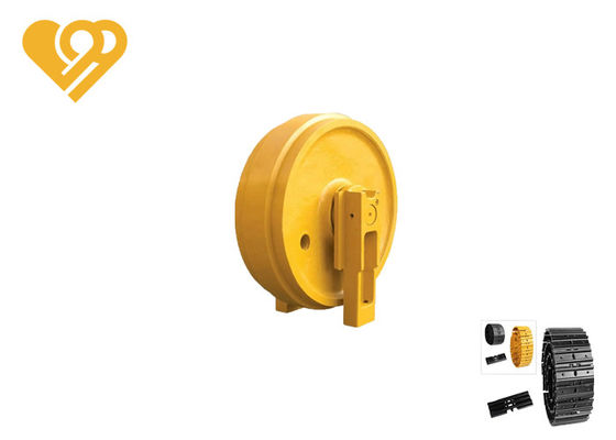 28. Front Idler Assembly for D4D Bulldozer with Heavy-Duty Rock Guards