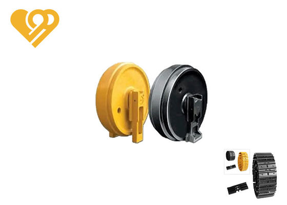 28. Front Idler Assembly for D4D Bulldozer with Heavy-Duty Rock Guards