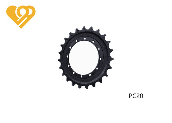 Aftermarket PC20 KOMATSU Undercarriage Sprocket With Black Color