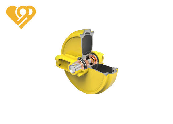 D6 Mini Excavator Front Idler Assembly Heavy Duty Front Idler Assembly