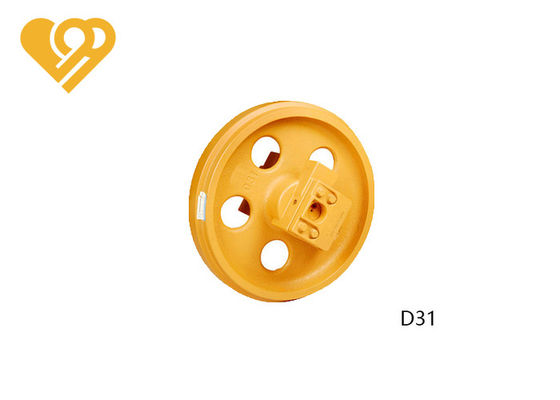 Heavy Duty Front Idler Assembly , Yellow D31 Bulldozer Idler Replacement