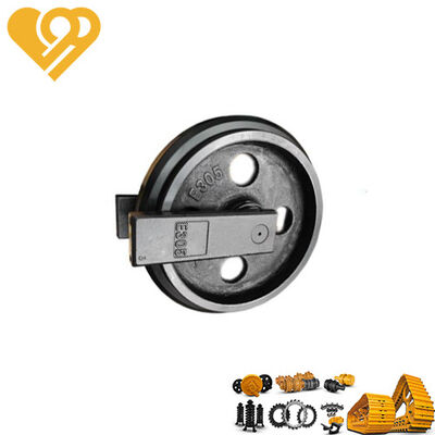 Kualitas CAT E305 Mini Excavator Front Idler Group - Baja tempa suku cadang mesin konstruksi tugas berat pabrik