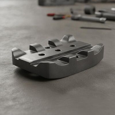 Kualitas Sepatu Triple Grouser Track dengan Pitch 203mm dan Forged 23MnB Boron Steel untuk Cat D6 Bulldozer Undercarriage pabrik