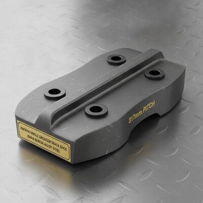 Kualitas KM3098 Single Grouser Track Shoe 317mm Pitch 25MnB Boron Alloy Steel untuk Heavy-Duty Bulldozer Undercarriage pabrik