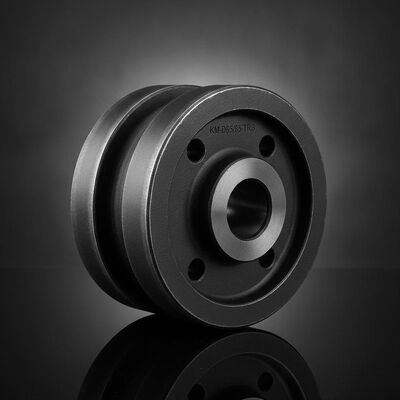 Kualitas Double Flange Track Bottom Roller untuk Komatsu D65 D85 Bulldozers di 50Mn Baja dengan HRC 40-55 Kekerasan pabrik